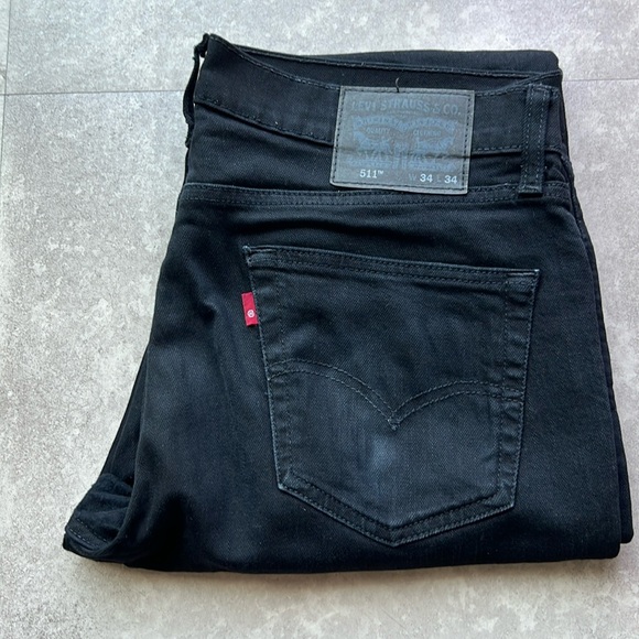 Mens Levi’s 511 Size 34x34 Black - Picture 1 of 4